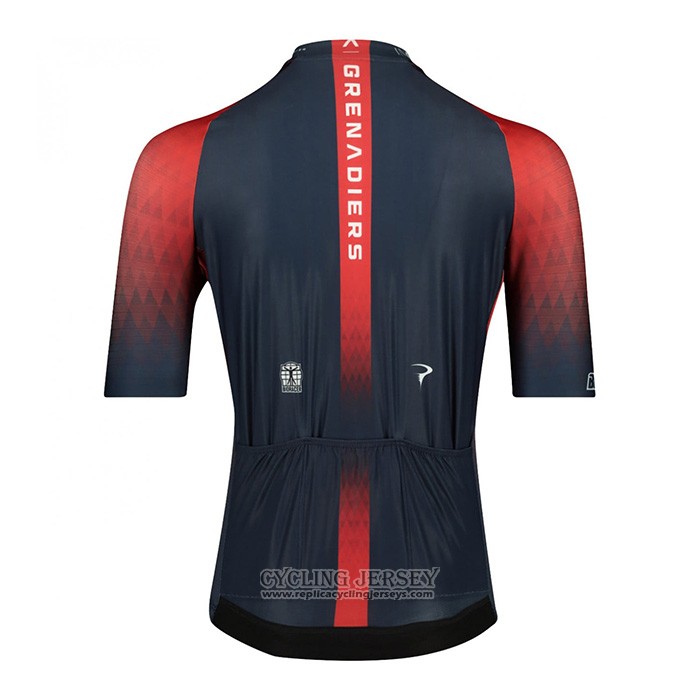2022 Cycling Jersey Ineos Grenadiers Red Blue Short Sleeve And Bib Short